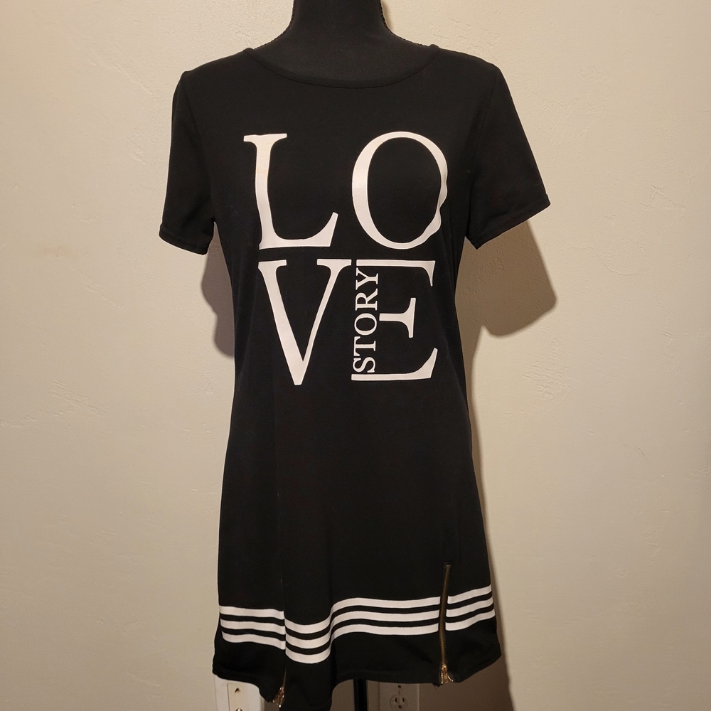 Chic Black Love Story Maxi Dress
